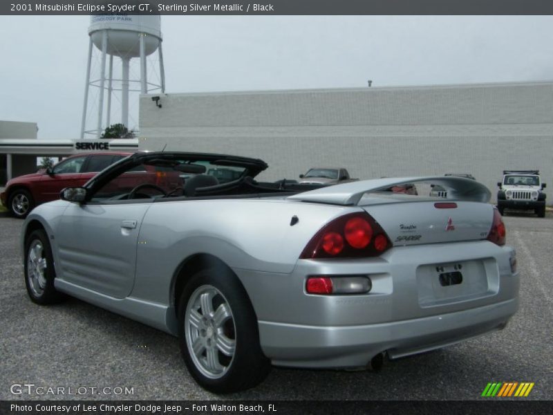 Sterling Silver Metallic / Black 2001 Mitsubishi Eclipse Spyder GT