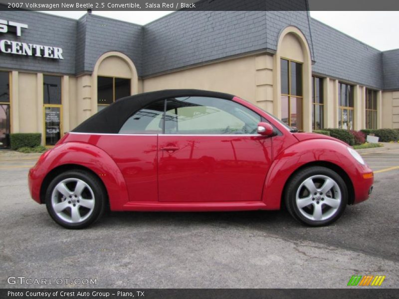 Salsa Red / Black 2007 Volkswagen New Beetle 2.5 Convertible
