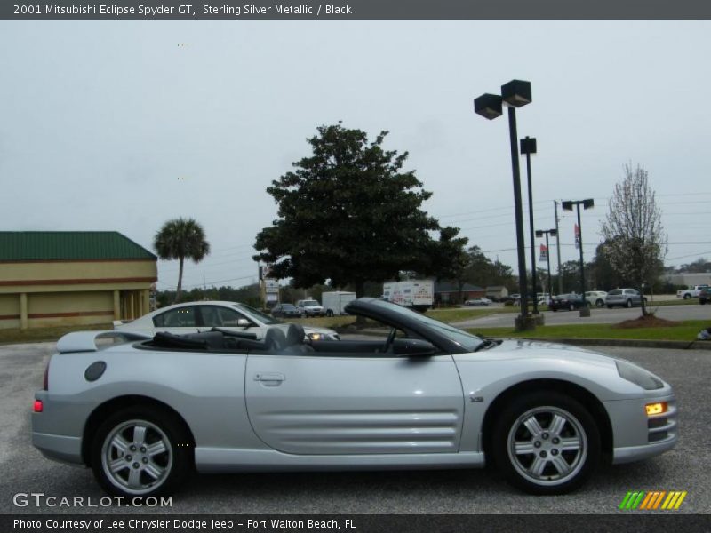 Sterling Silver Metallic / Black 2001 Mitsubishi Eclipse Spyder GT