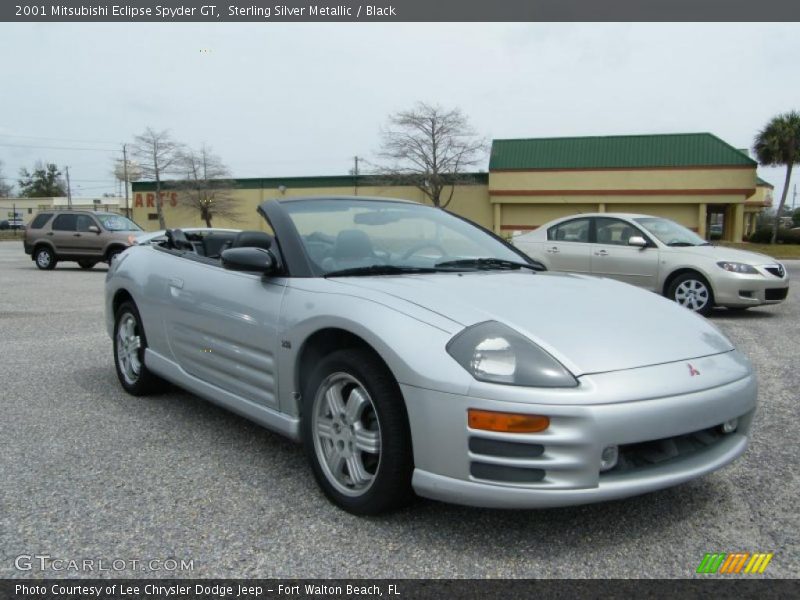 Sterling Silver Metallic / Black 2001 Mitsubishi Eclipse Spyder GT