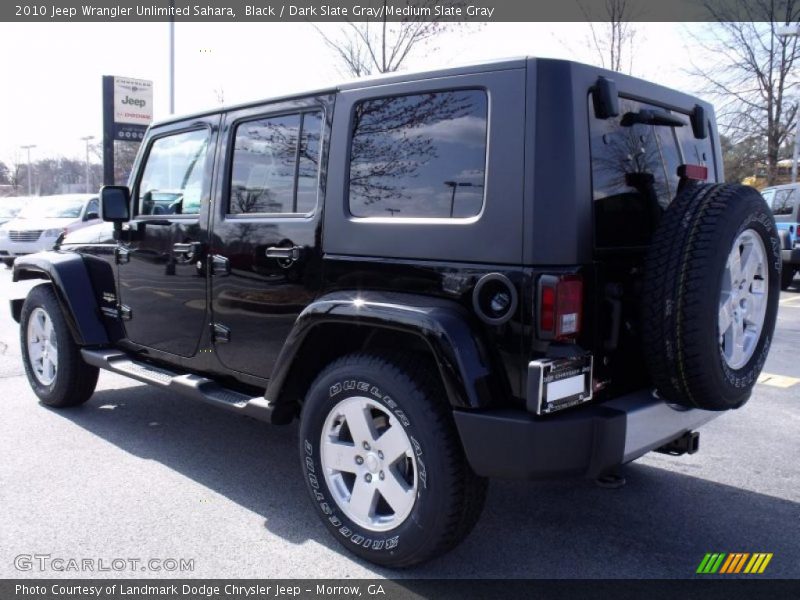 Black / Dark Slate Gray/Medium Slate Gray 2010 Jeep Wrangler Unlimited Sahara