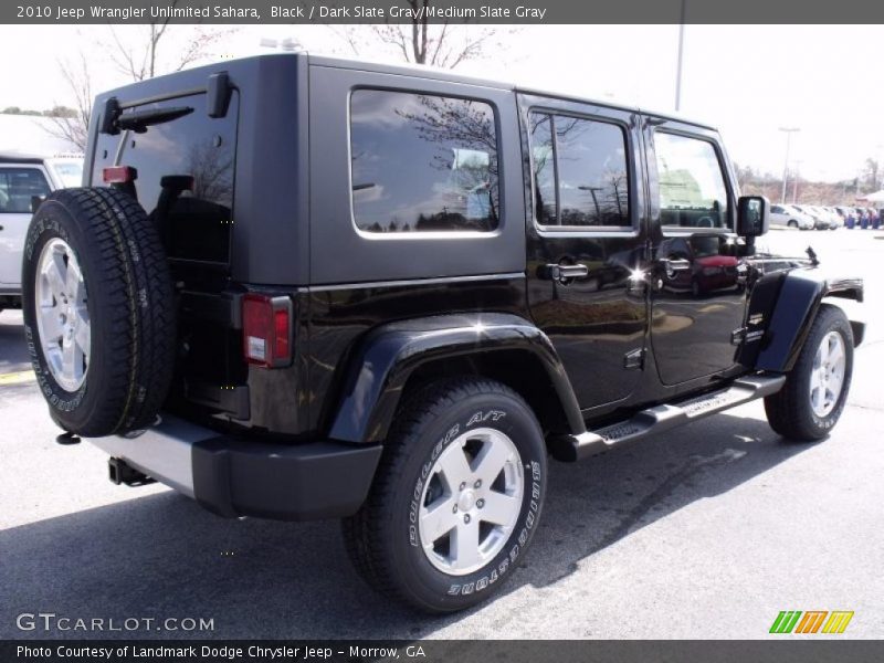 Black / Dark Slate Gray/Medium Slate Gray 2010 Jeep Wrangler Unlimited Sahara