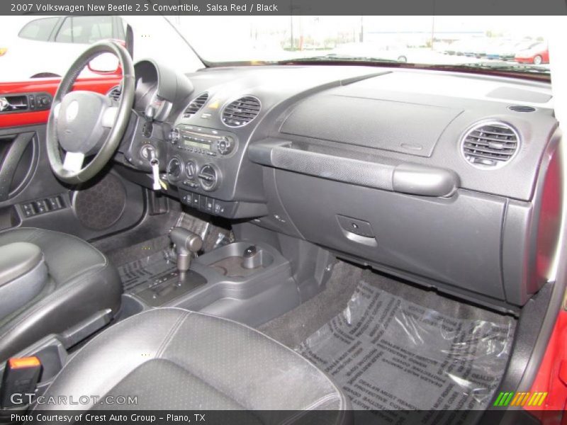 Salsa Red / Black 2007 Volkswagen New Beetle 2.5 Convertible