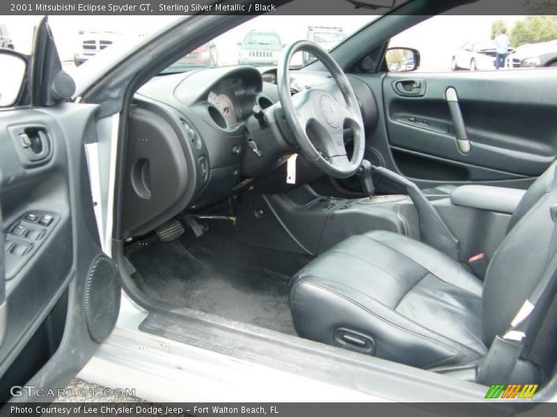 Sterling Silver Metallic / Black 2001 Mitsubishi Eclipse Spyder GT