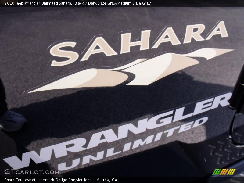 Black / Dark Slate Gray/Medium Slate Gray 2010 Jeep Wrangler Unlimited Sahara