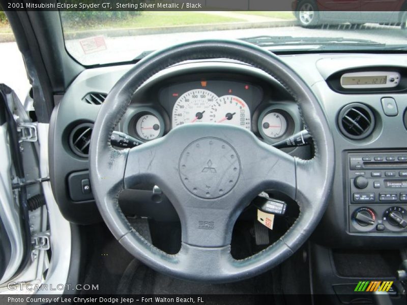 Sterling Silver Metallic / Black 2001 Mitsubishi Eclipse Spyder GT