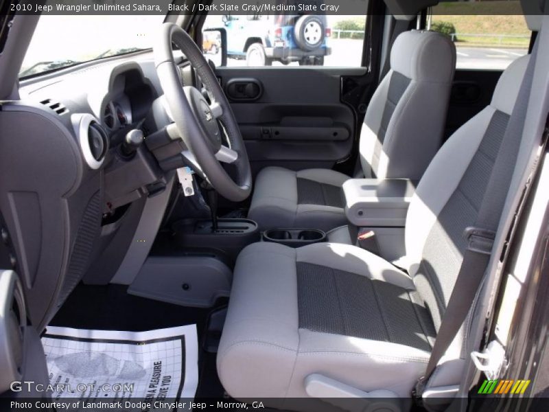 Black / Dark Slate Gray/Medium Slate Gray 2010 Jeep Wrangler Unlimited Sahara