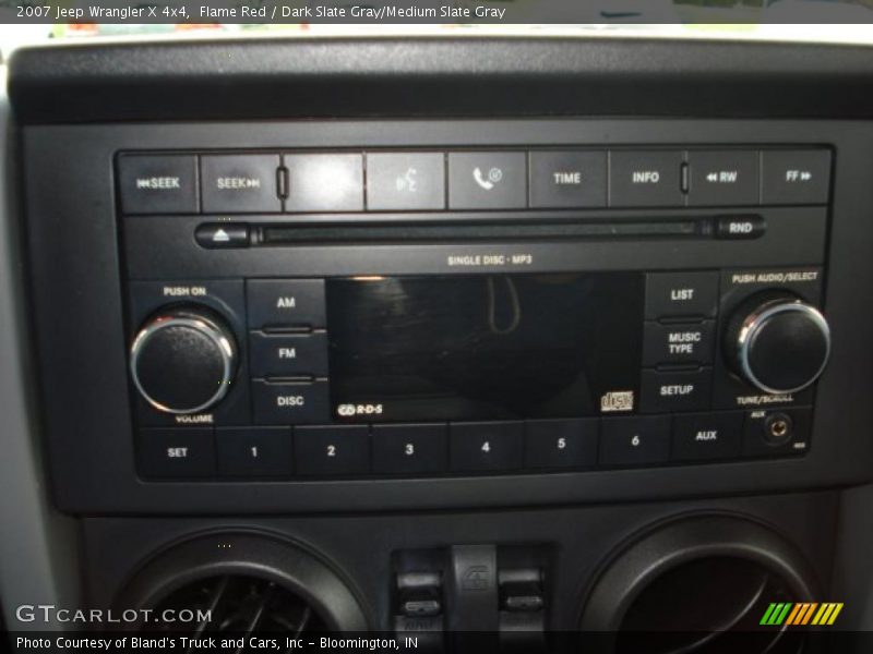 Flame Red / Dark Slate Gray/Medium Slate Gray 2007 Jeep Wrangler X 4x4