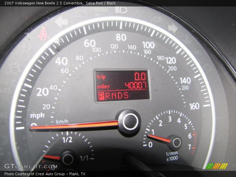Salsa Red / Black 2007 Volkswagen New Beetle 2.5 Convertible