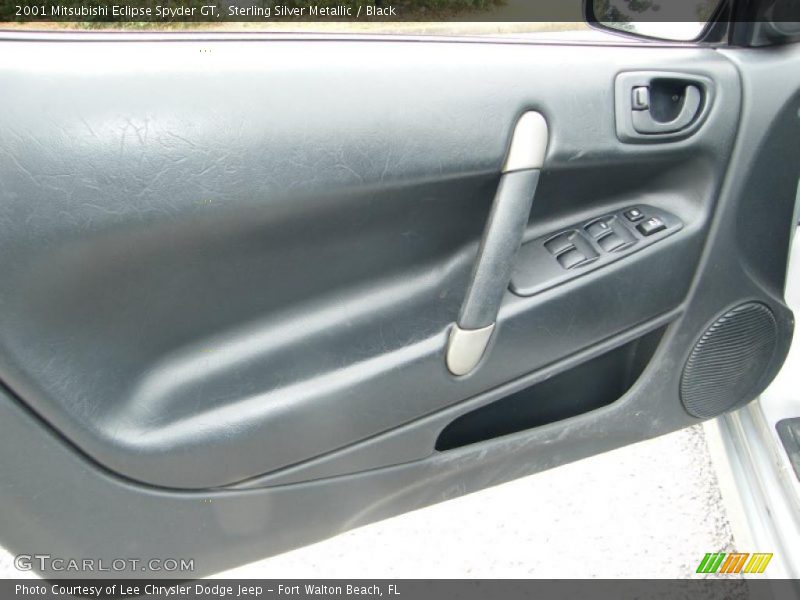 Sterling Silver Metallic / Black 2001 Mitsubishi Eclipse Spyder GT