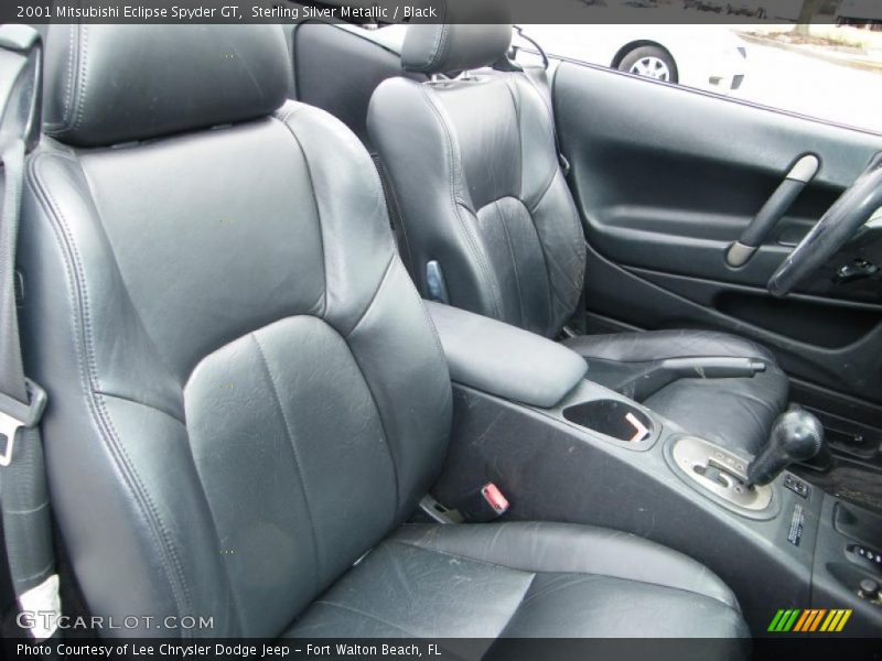Sterling Silver Metallic / Black 2001 Mitsubishi Eclipse Spyder GT