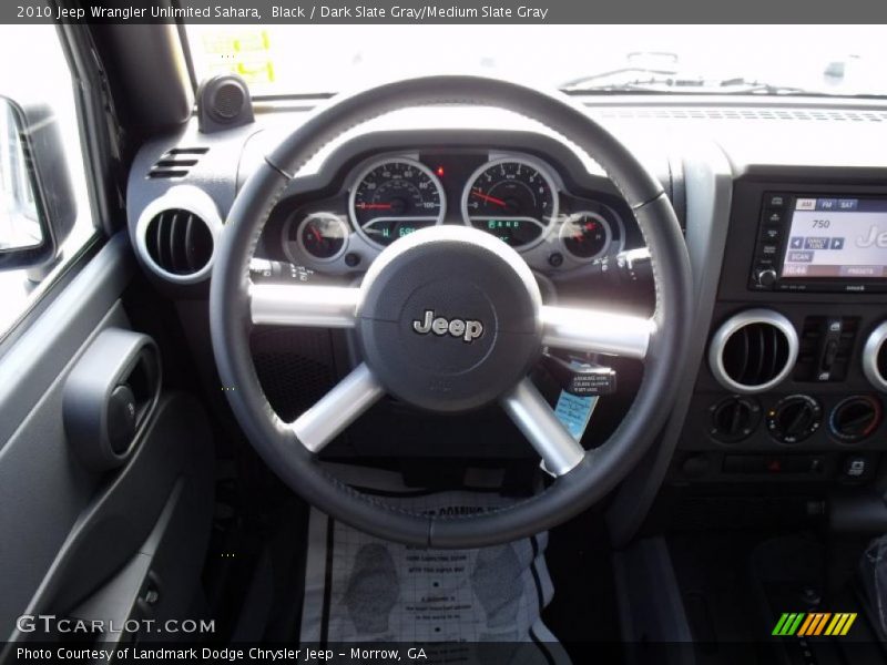 Black / Dark Slate Gray/Medium Slate Gray 2010 Jeep Wrangler Unlimited Sahara