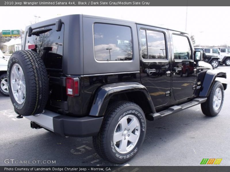 Black / Dark Slate Gray/Medium Slate Gray 2010 Jeep Wrangler Unlimited Sahara 4x4