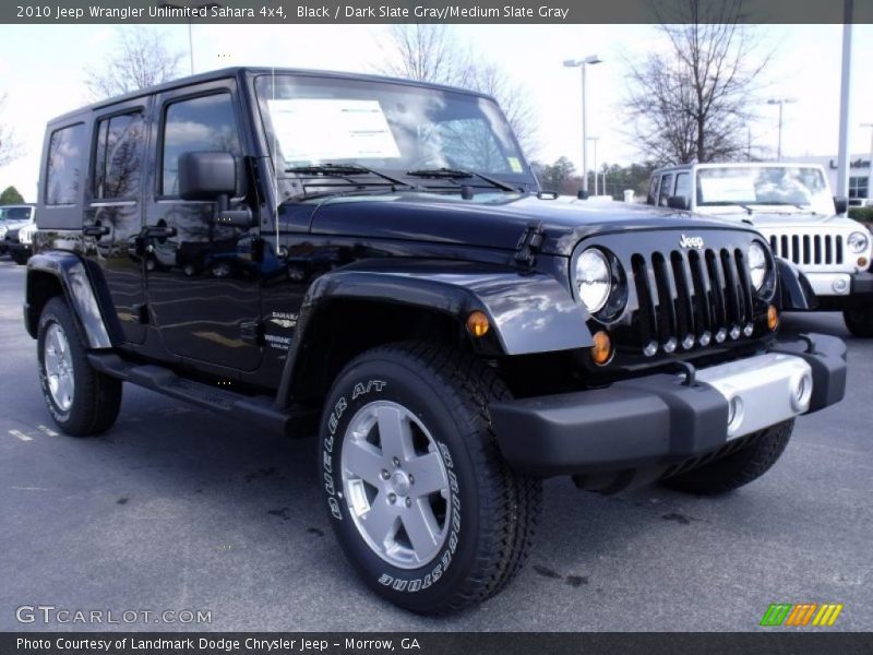 Black / Dark Slate Gray/Medium Slate Gray 2010 Jeep Wrangler Unlimited Sahara 4x4