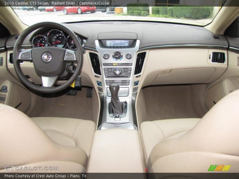 Radiant Silver / Cashmere/Cocoa 2009 Cadillac CTS Sedan