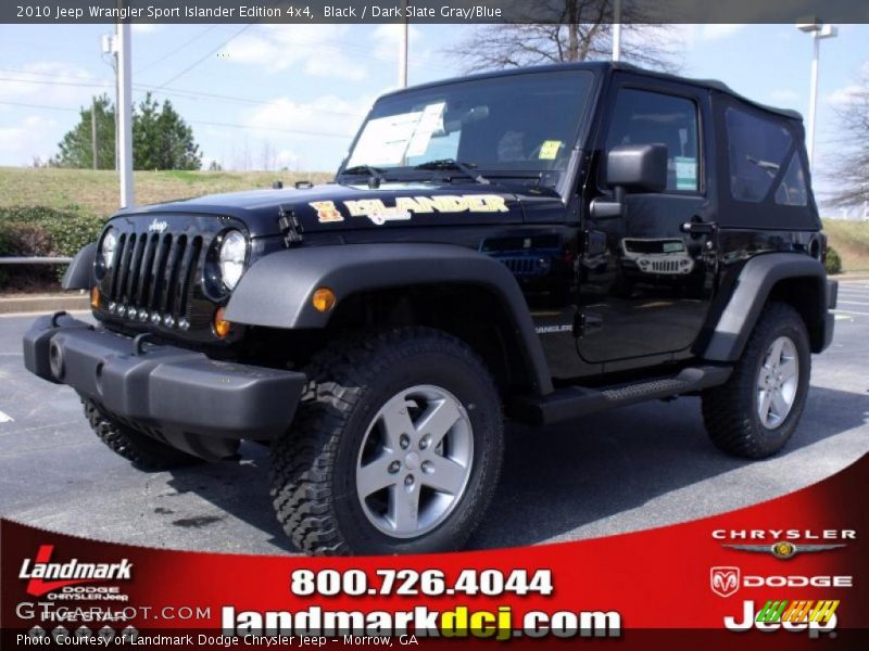Black / Dark Slate Gray/Blue 2010 Jeep Wrangler Sport Islander Edition 4x4