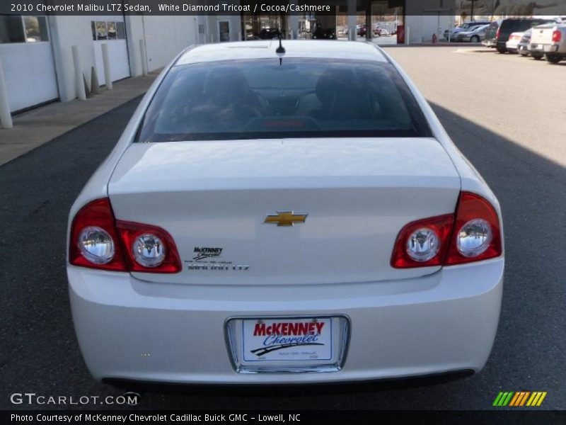 White Diamond Tricoat / Cocoa/Cashmere 2010 Chevrolet Malibu LTZ Sedan