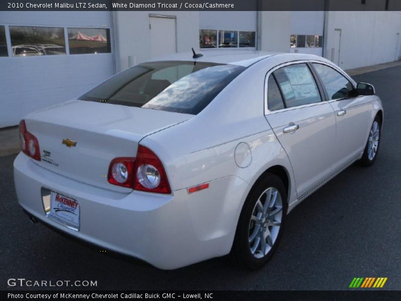 White Diamond Tricoat / Cocoa/Cashmere 2010 Chevrolet Malibu LTZ Sedan