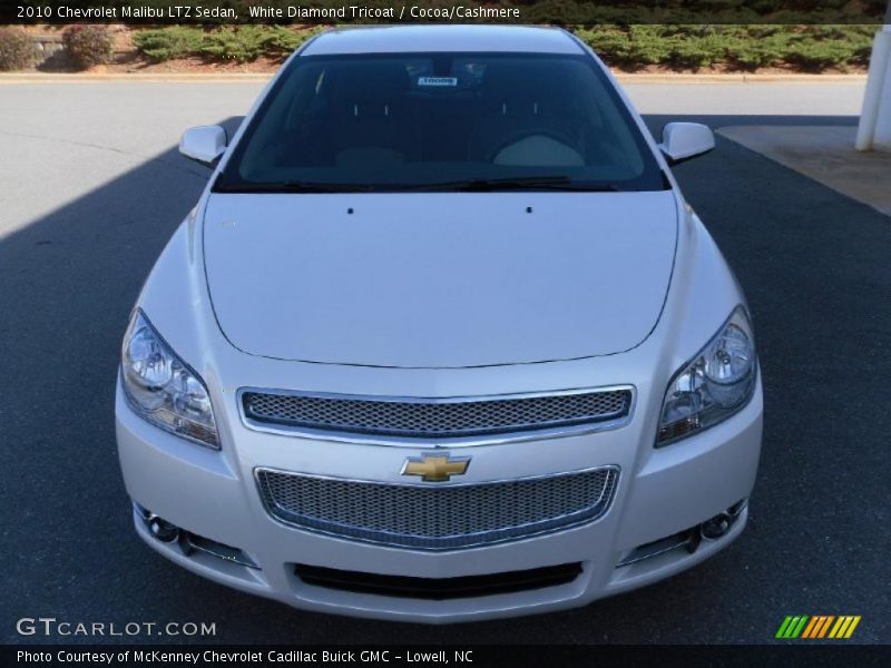 White Diamond Tricoat / Cocoa/Cashmere 2010 Chevrolet Malibu LTZ Sedan