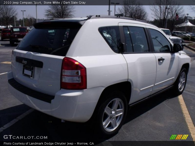 Stone White / Dark Slate Gray 2010 Jeep Compass Sport