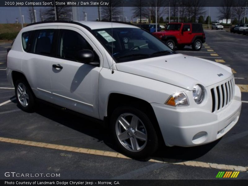 Stone White / Dark Slate Gray 2010 Jeep Compass Sport