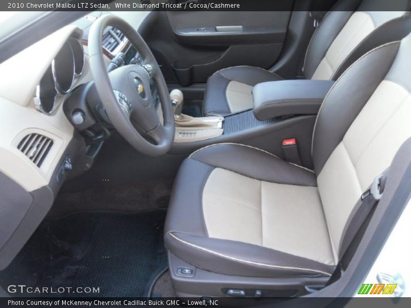 White Diamond Tricoat / Cocoa/Cashmere 2010 Chevrolet Malibu LTZ Sedan
