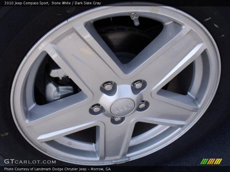 Stone White / Dark Slate Gray 2010 Jeep Compass Sport
