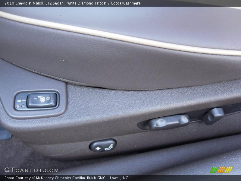 White Diamond Tricoat / Cocoa/Cashmere 2010 Chevrolet Malibu LTZ Sedan