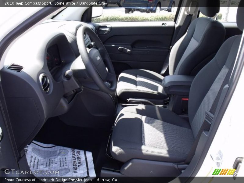 Stone White / Dark Slate Gray 2010 Jeep Compass Sport