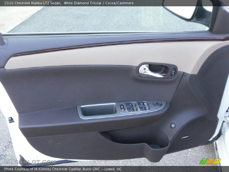 White Diamond Tricoat / Cocoa/Cashmere 2010 Chevrolet Malibu LTZ Sedan