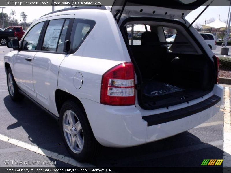 Stone White / Dark Slate Gray 2010 Jeep Compass Sport