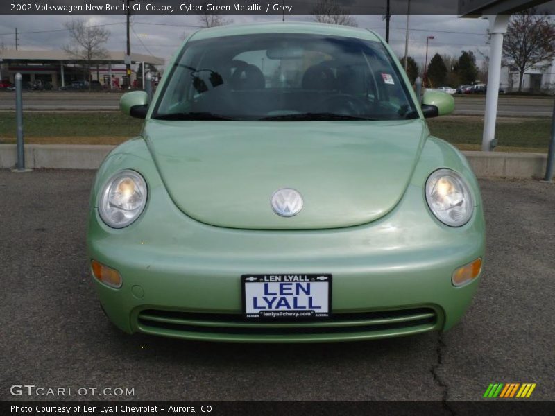 Cyber Green Metallic / Grey 2002 Volkswagen New Beetle GL Coupe