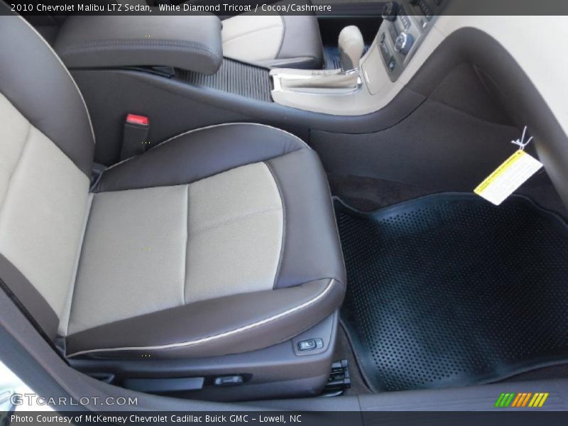 White Diamond Tricoat / Cocoa/Cashmere 2010 Chevrolet Malibu LTZ Sedan