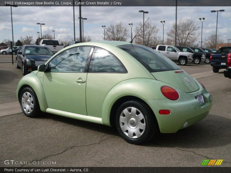 Cyber Green Metallic / Grey 2002 Volkswagen New Beetle GL Coupe
