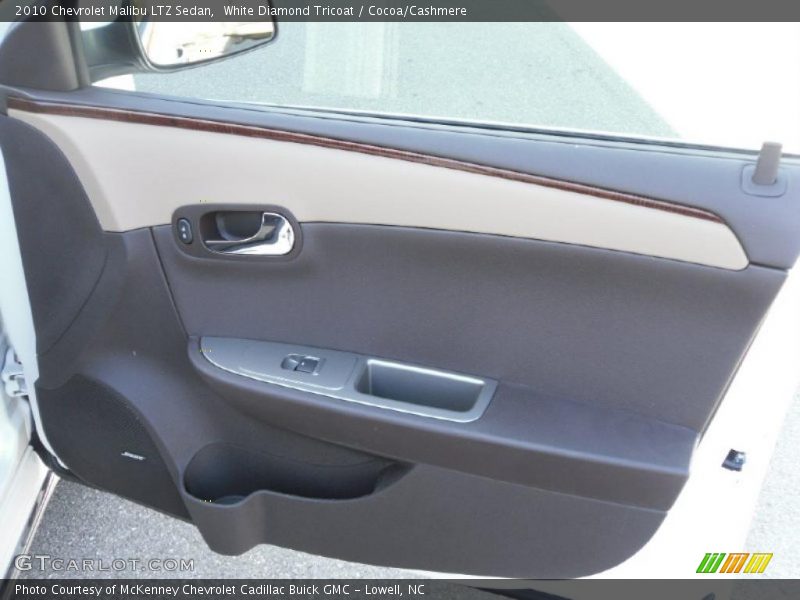 White Diamond Tricoat / Cocoa/Cashmere 2010 Chevrolet Malibu LTZ Sedan