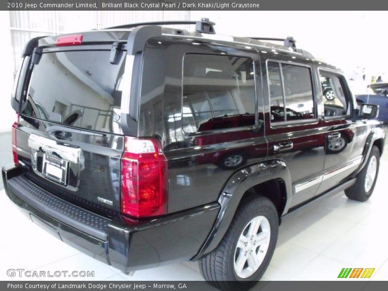 Brilliant Black Crystal Pearl / Dark Khaki/Light Graystone 2010 Jeep Commander Limited