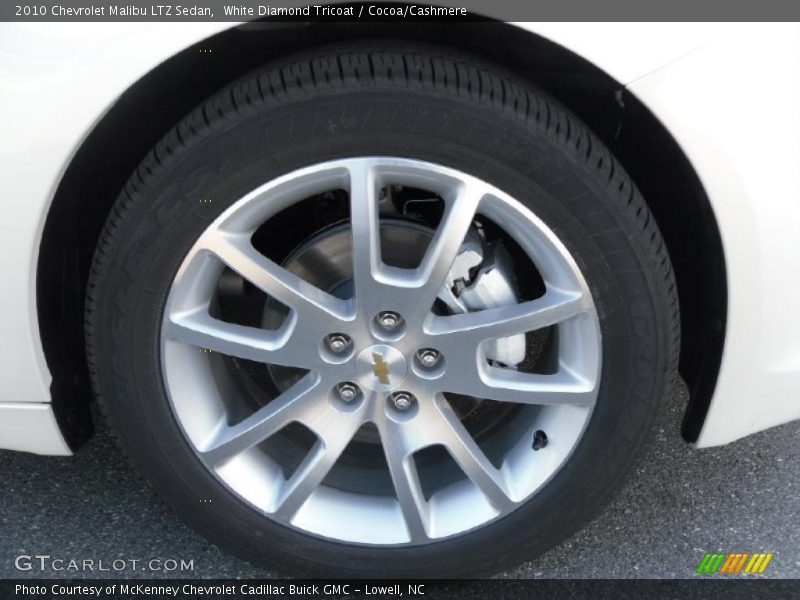 White Diamond Tricoat / Cocoa/Cashmere 2010 Chevrolet Malibu LTZ Sedan