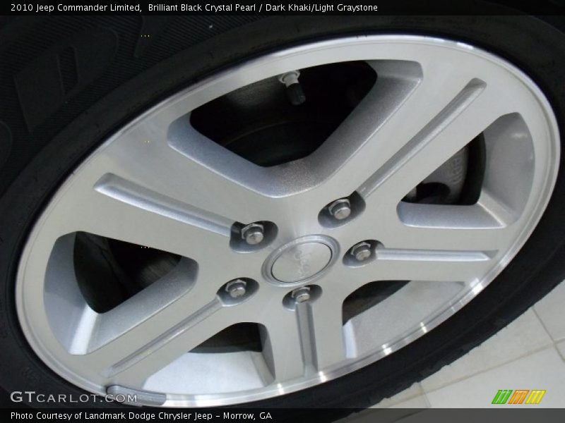 Brilliant Black Crystal Pearl / Dark Khaki/Light Graystone 2010 Jeep Commander Limited