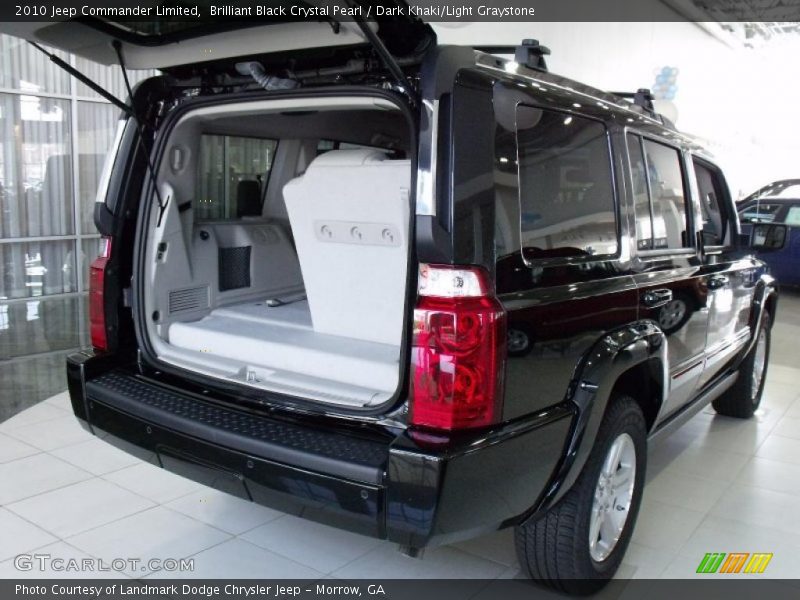 Brilliant Black Crystal Pearl / Dark Khaki/Light Graystone 2010 Jeep Commander Limited