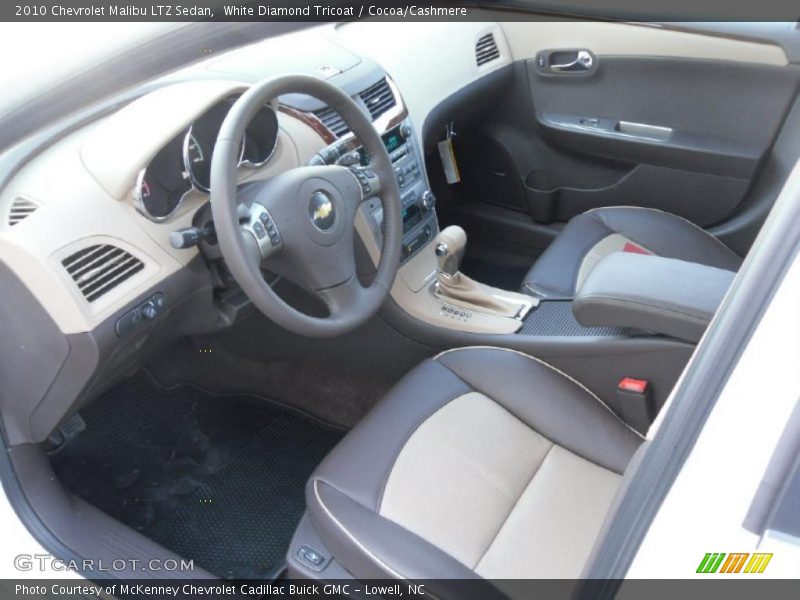 White Diamond Tricoat / Cocoa/Cashmere 2010 Chevrolet Malibu LTZ Sedan