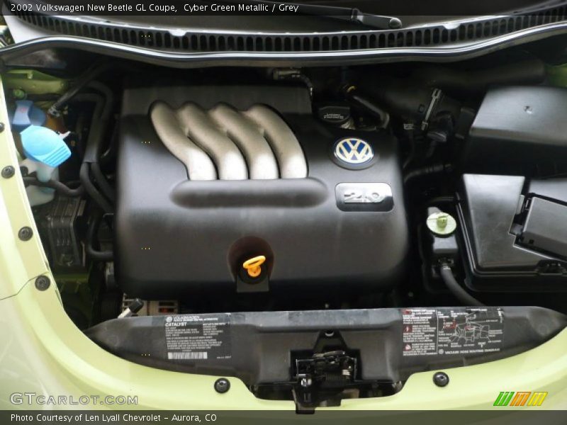 Cyber Green Metallic / Grey 2002 Volkswagen New Beetle GL Coupe