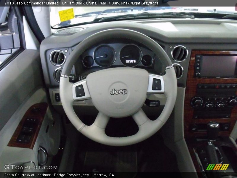 Brilliant Black Crystal Pearl / Dark Khaki/Light Graystone 2010 Jeep Commander Limited