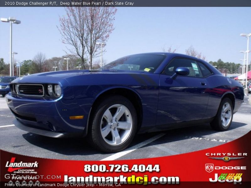 Deep Water Blue Pearl / Dark Slate Gray 2010 Dodge Challenger R/T