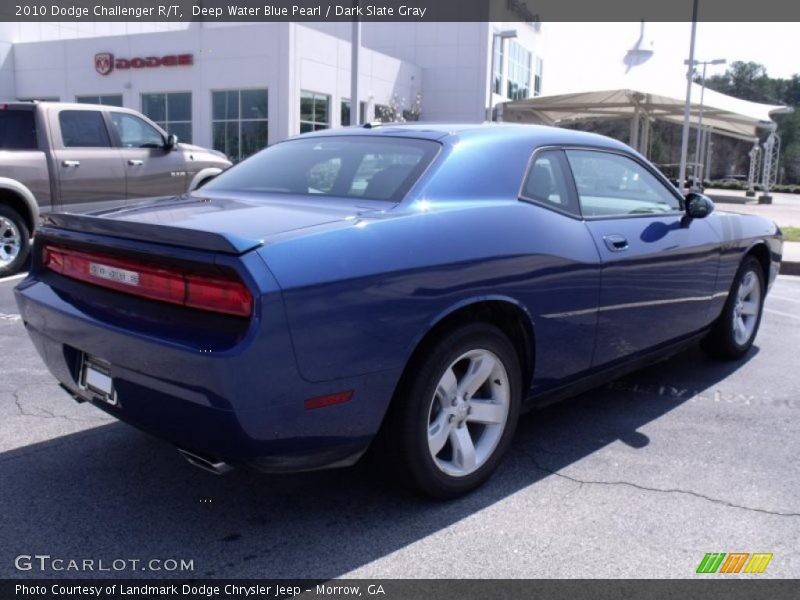 Deep Water Blue Pearl / Dark Slate Gray 2010 Dodge Challenger R/T