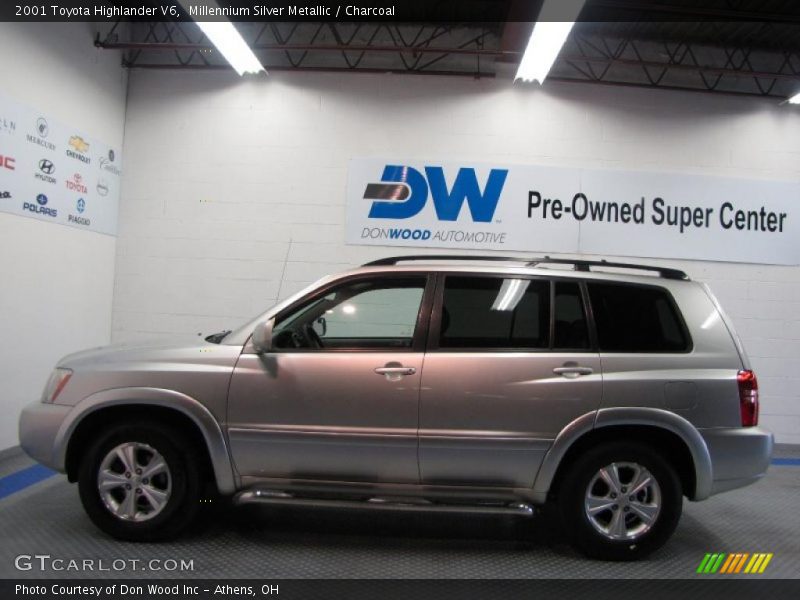 Millennium Silver Metallic / Charcoal 2001 Toyota Highlander V6