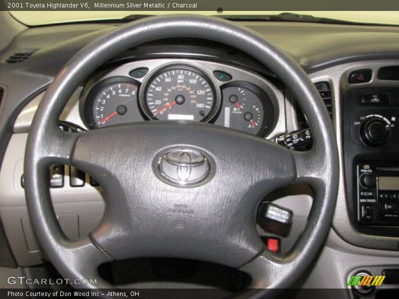 Millennium Silver Metallic / Charcoal 2001 Toyota Highlander V6