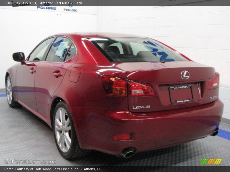 Matador Red Mica / Black 2006 Lexus IS 350