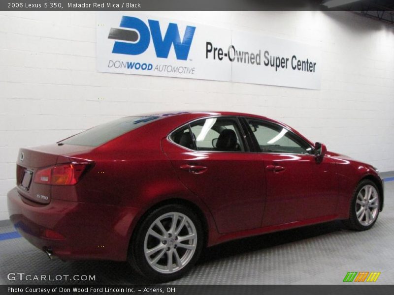 Matador Red Mica / Black 2006 Lexus IS 350