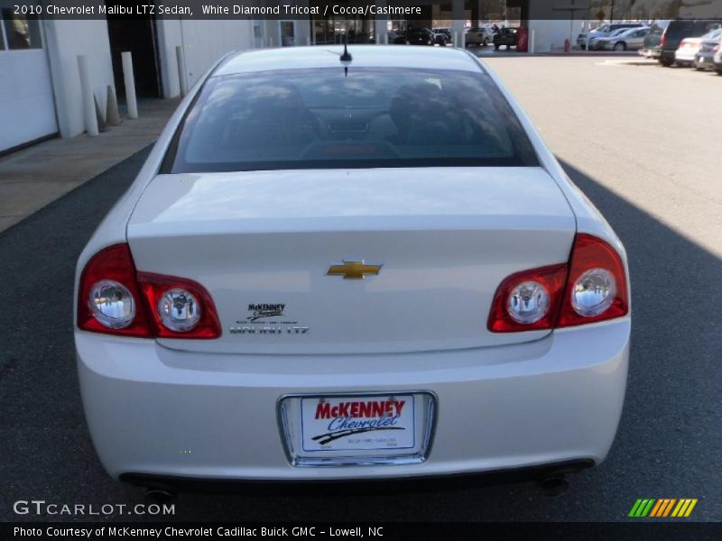 White Diamond Tricoat / Cocoa/Cashmere 2010 Chevrolet Malibu LTZ Sedan