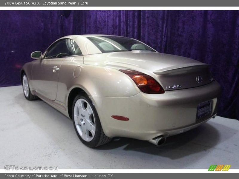 Egyptian Sand Pearl / Ecru 2004 Lexus SC 430